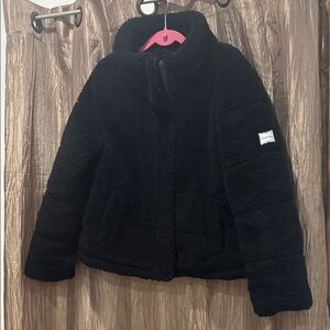 Women’s Calvin Klein Black Large Fuzzy Cuddly Jacket